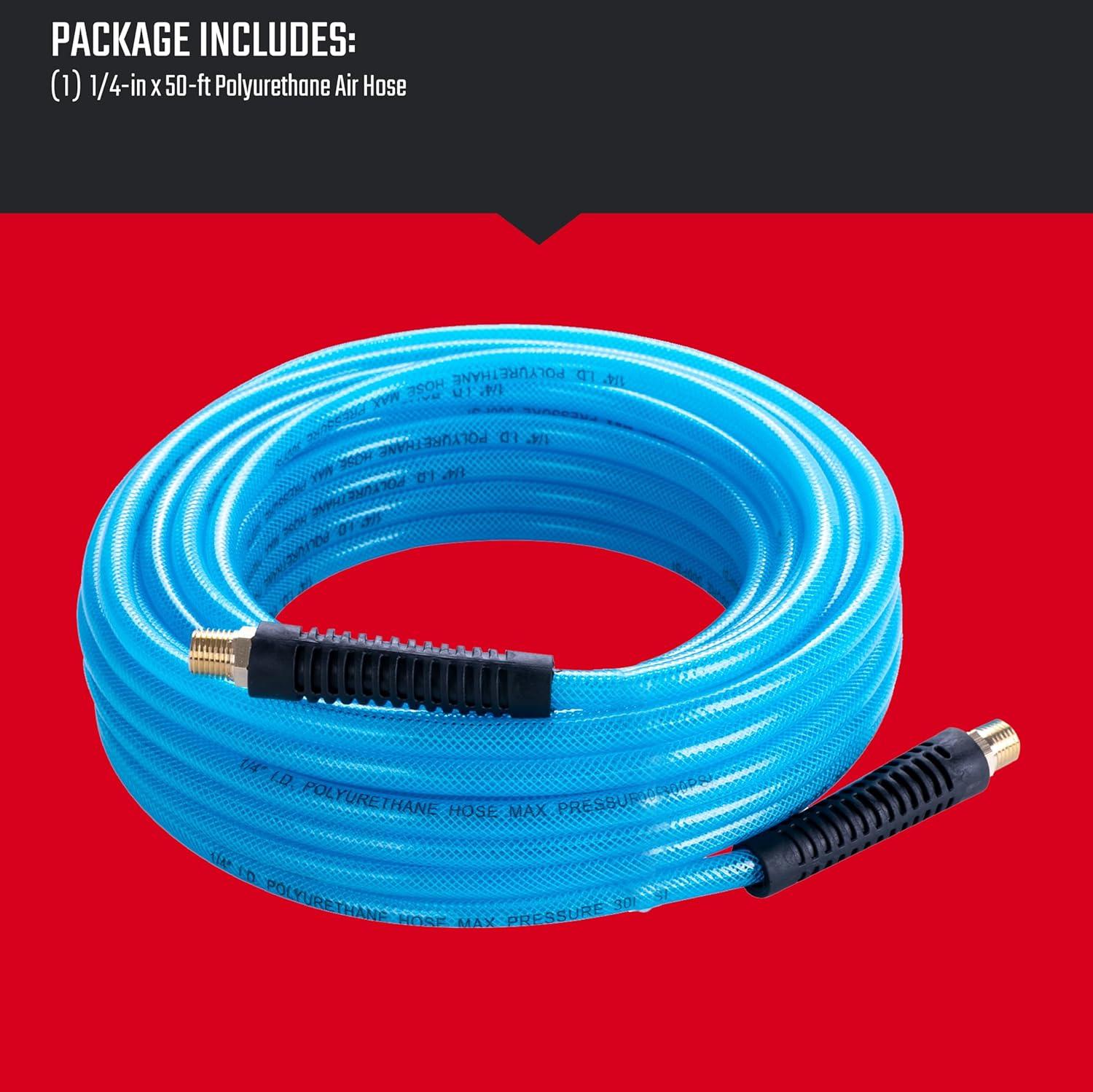image:imageCRAFTSMAN 14in x 50ft Polyurethane Air Hose Lightweight KinkResistant 300 PSI Flexible Ideal for Nailers amp Staplers