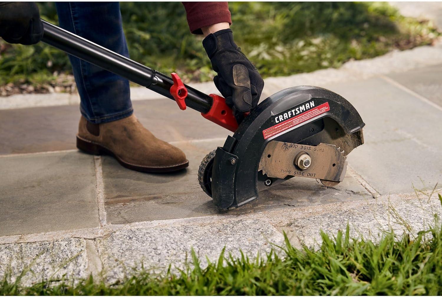 image:imageCRAFTSMAN 20V Edger Lawn Tool Cordless Trencher Bare Tool Only CMCED400BTool Only
