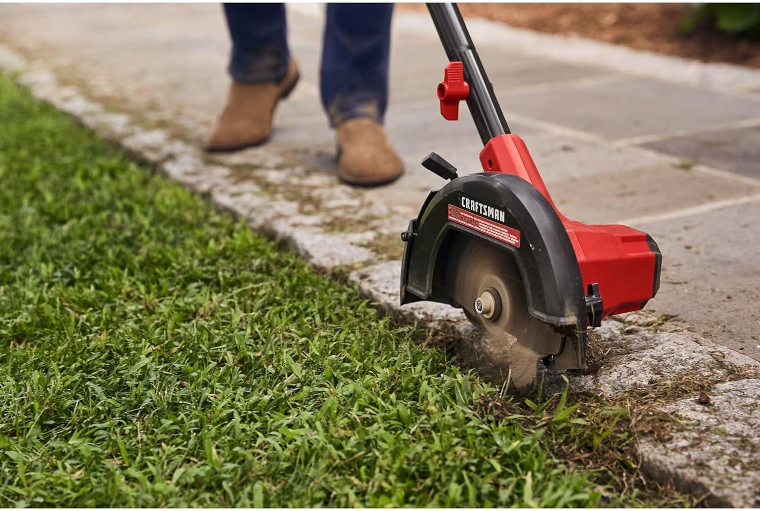 image:imageCRAFTSMAN 20V Edger Lawn Tool Cordless Trencher Bare Tool Only CMCED400BTool Only