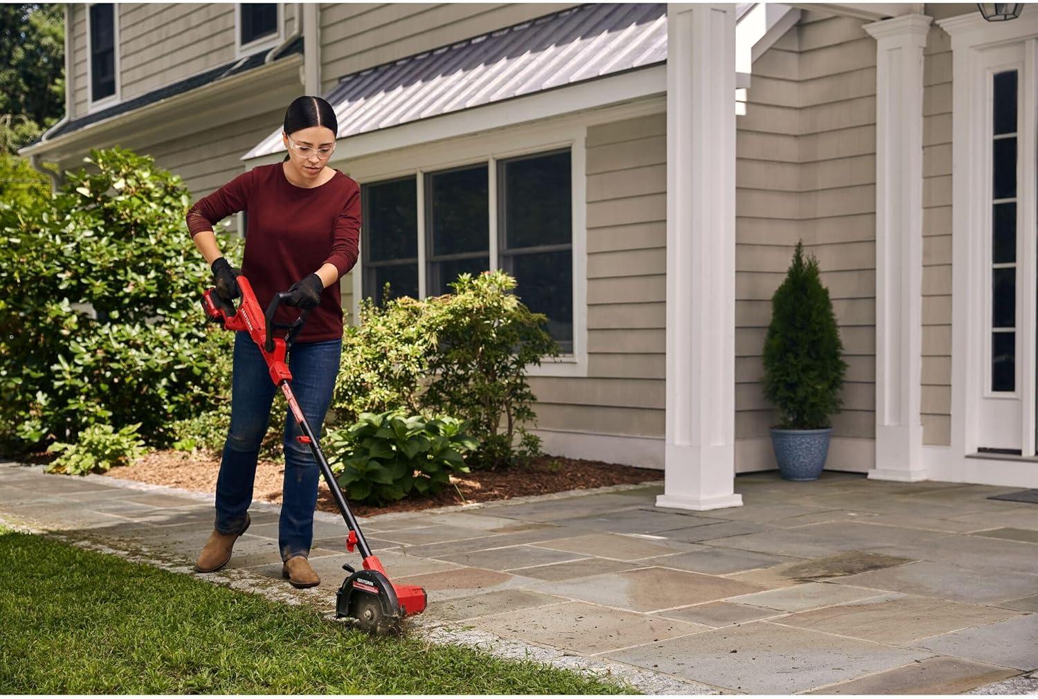 image:imageCRAFTSMAN 20V Edger Lawn Tool Cordless Trencher Bare Tool Only CMCED400BTool Only