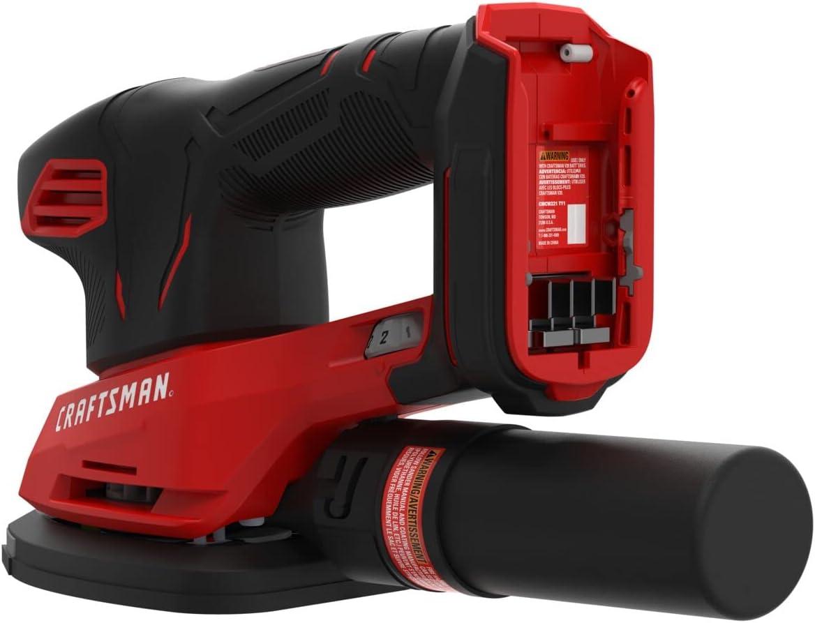 image:imageCRAFTSMAN 20V MAX Cordless Detail Sander Tool Only CMCW221B Red