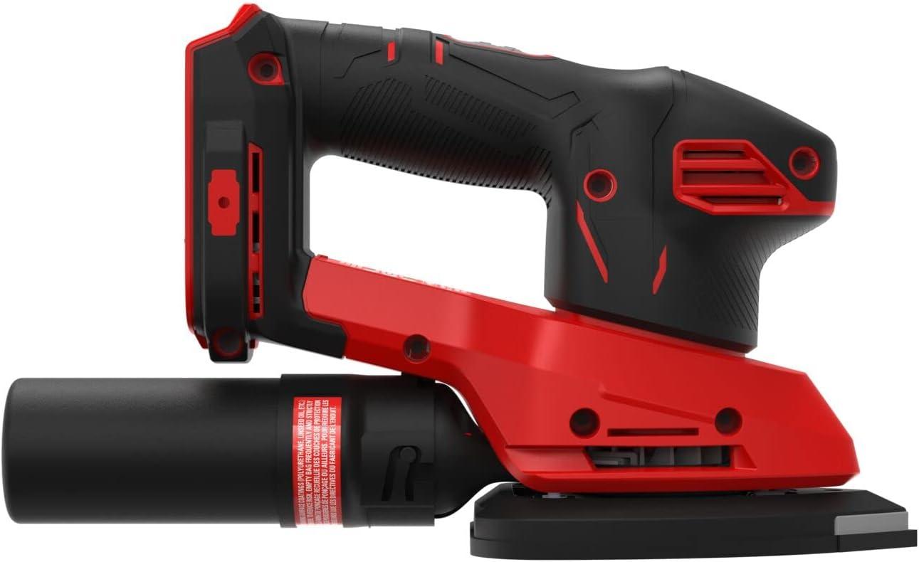 image:imageCRAFTSMAN 20V MAX Cordless Detail Sander Tool Only CMCW221B Red