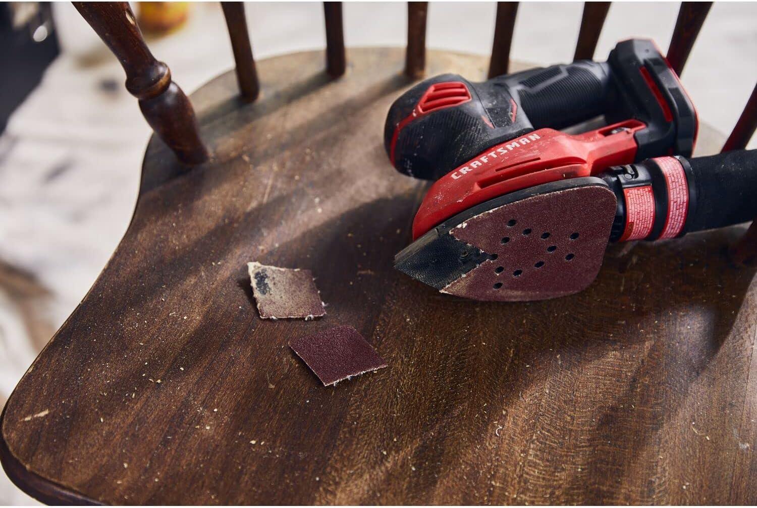 image:imageCRAFTSMAN 20V MAX Cordless Detail Sander Tool Only CMCW221B Red
