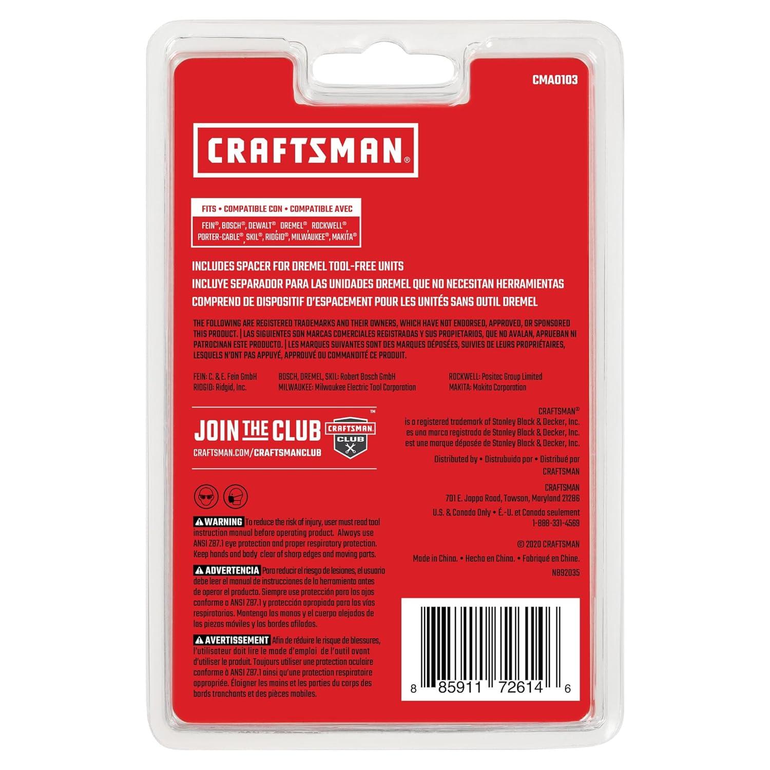 image:imageCRAFTSMAN BiMetal Oscillating Tool Blade for Wood and Metal 1 14 Inch 3 Pack CMAO1033STANDARD