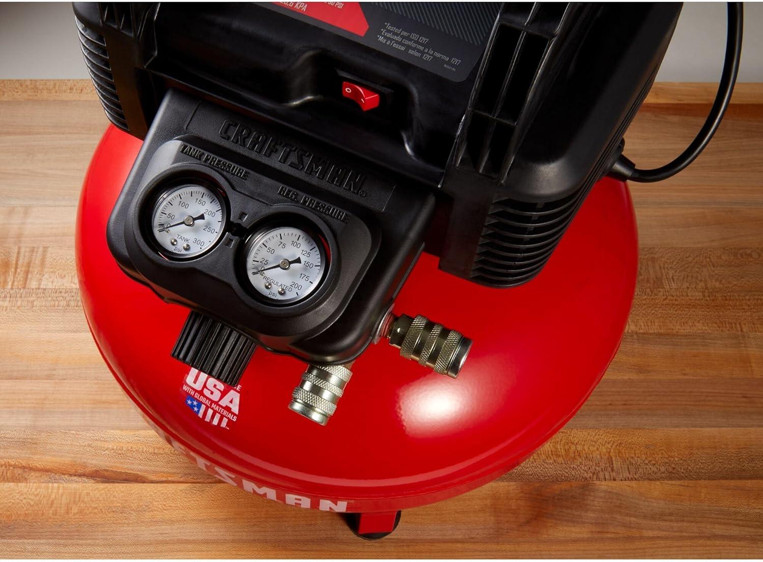 image:imageCRAFTSMAN Brad Nailer and Air Compressor Combo Kit With Hose CMEC1KIT18Compressor Tool Kit Only
