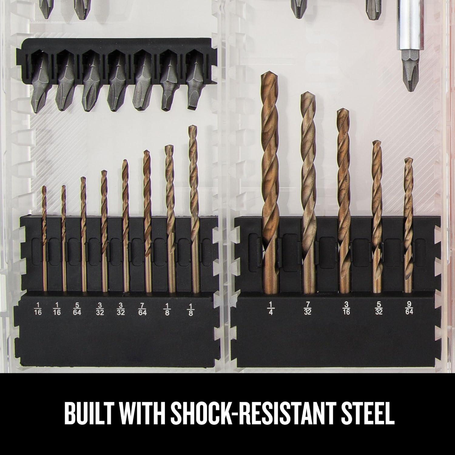 image:imageCRAFTSMAN Drill Bit Set 60 Pieces Impact Driver and Screwdriver Bit Set Includes Nut Drivers CMAF1260