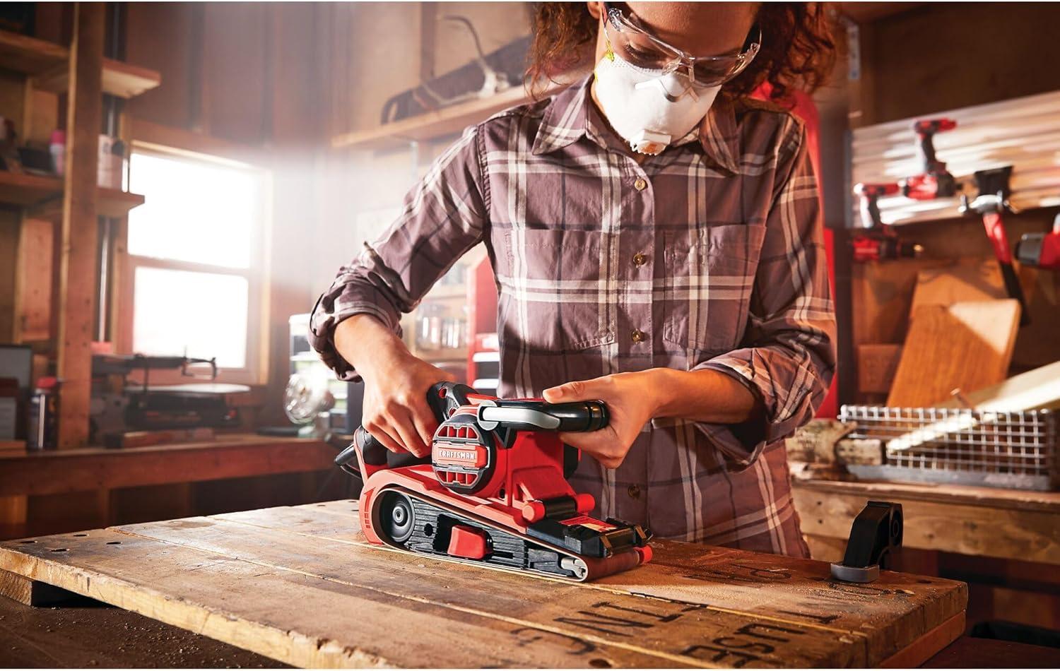 image:imageCRAFTSMAN Electric 7 Amp Belt Sander 3in x 21in Corded CMEW213Belt Sander
