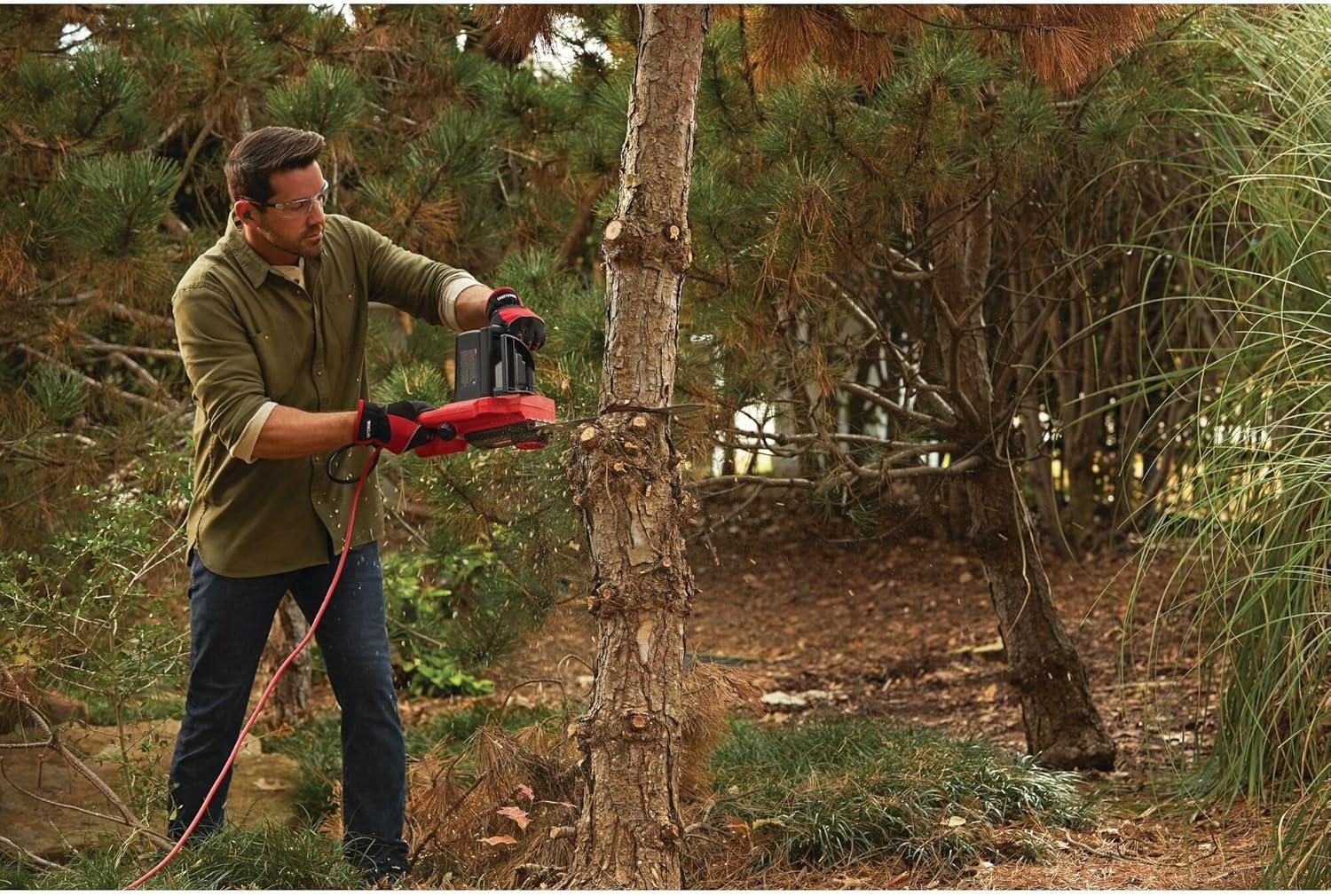 image:imageCRAFTSMAN Electric Chainsaw 16 Inch 12 Amp Corded Chain Saw Electric Ergonomic Powerful Motor CMECS600