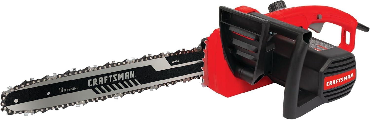 image:imageCRAFTSMAN Electric Chainsaw 16 Inch 12 Amp Corded Chain Saw Electric Ergonomic Powerful Motor CMECS600