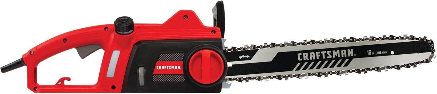 image:imageCRAFTSMAN Electric Chainsaw 16 Inch 12 Amp Corded Chain Saw Electric Ergonomic Powerful Motor CMECS600