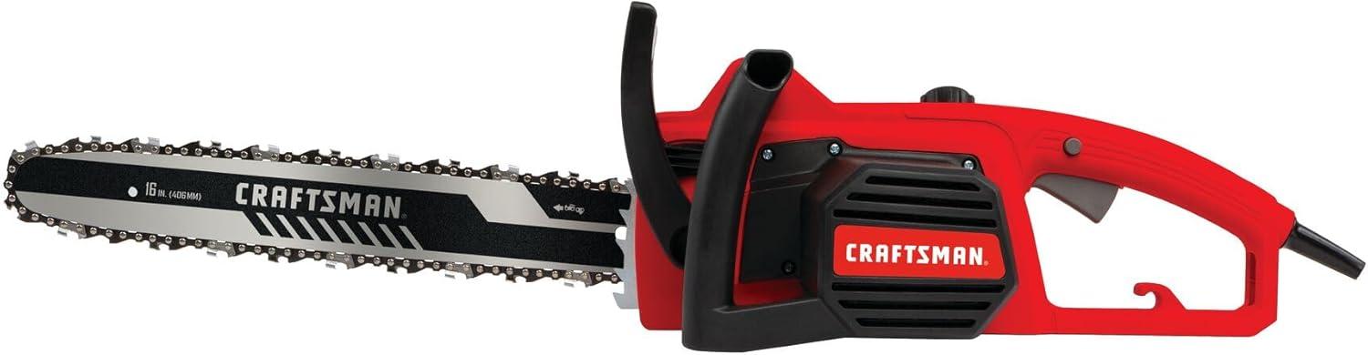 image:imageCRAFTSMAN Electric Chainsaw 16 Inch 12 Amp Corded Chain Saw Electric Ergonomic Powerful Motor CMECS600