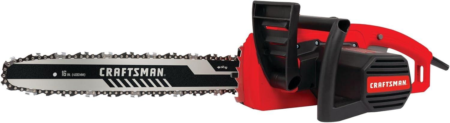 image:imageCRAFTSMAN Electric Chainsaw 16 Inch 12 Amp Corded Chain Saw Electric Ergonomic Powerful Motor CMECS600