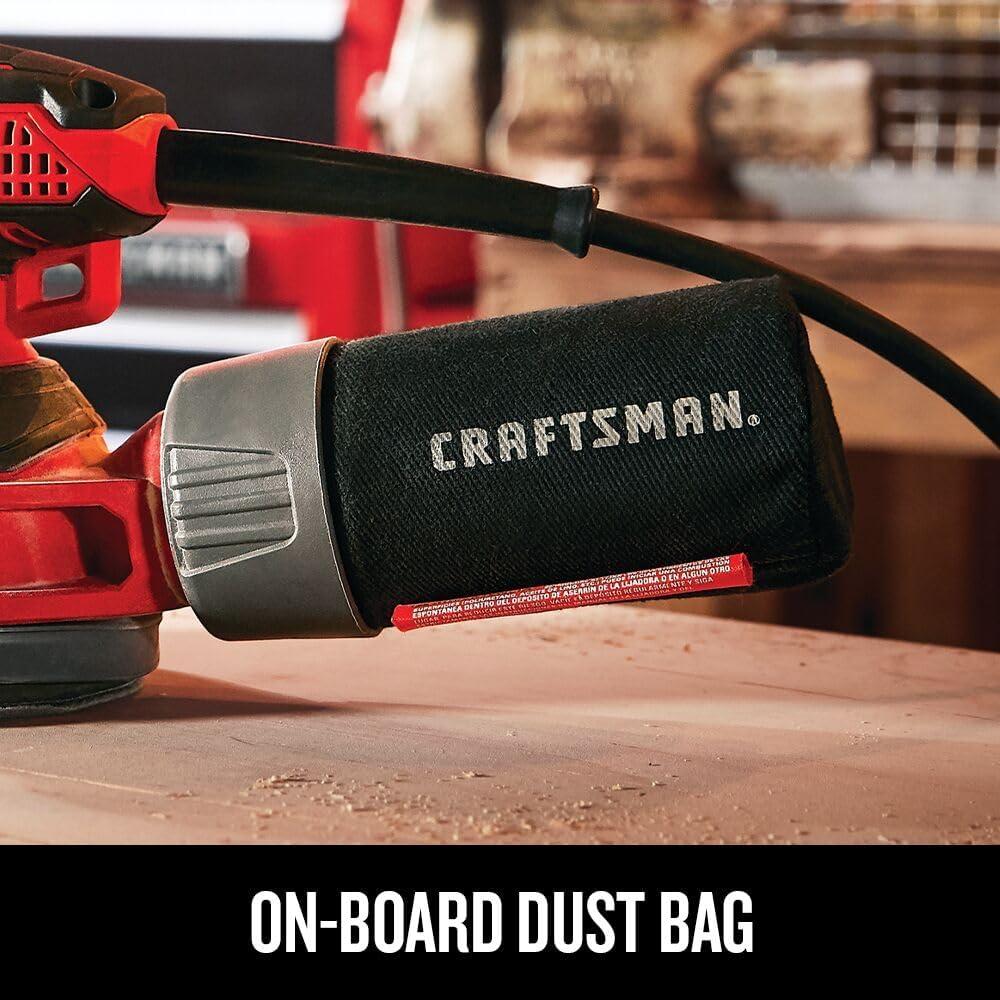 image:imageCRAFTSMAN Orbital Sander 5 inch 12000 OPM 3 Amp Corded CMEW231