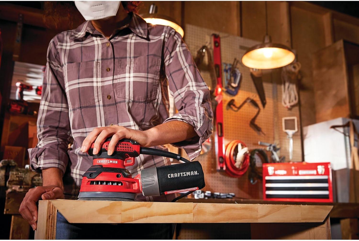 image:imageCRAFTSMAN Orbital Sander 5 inch 12000 OPM 3 Amp Corded CMEW231