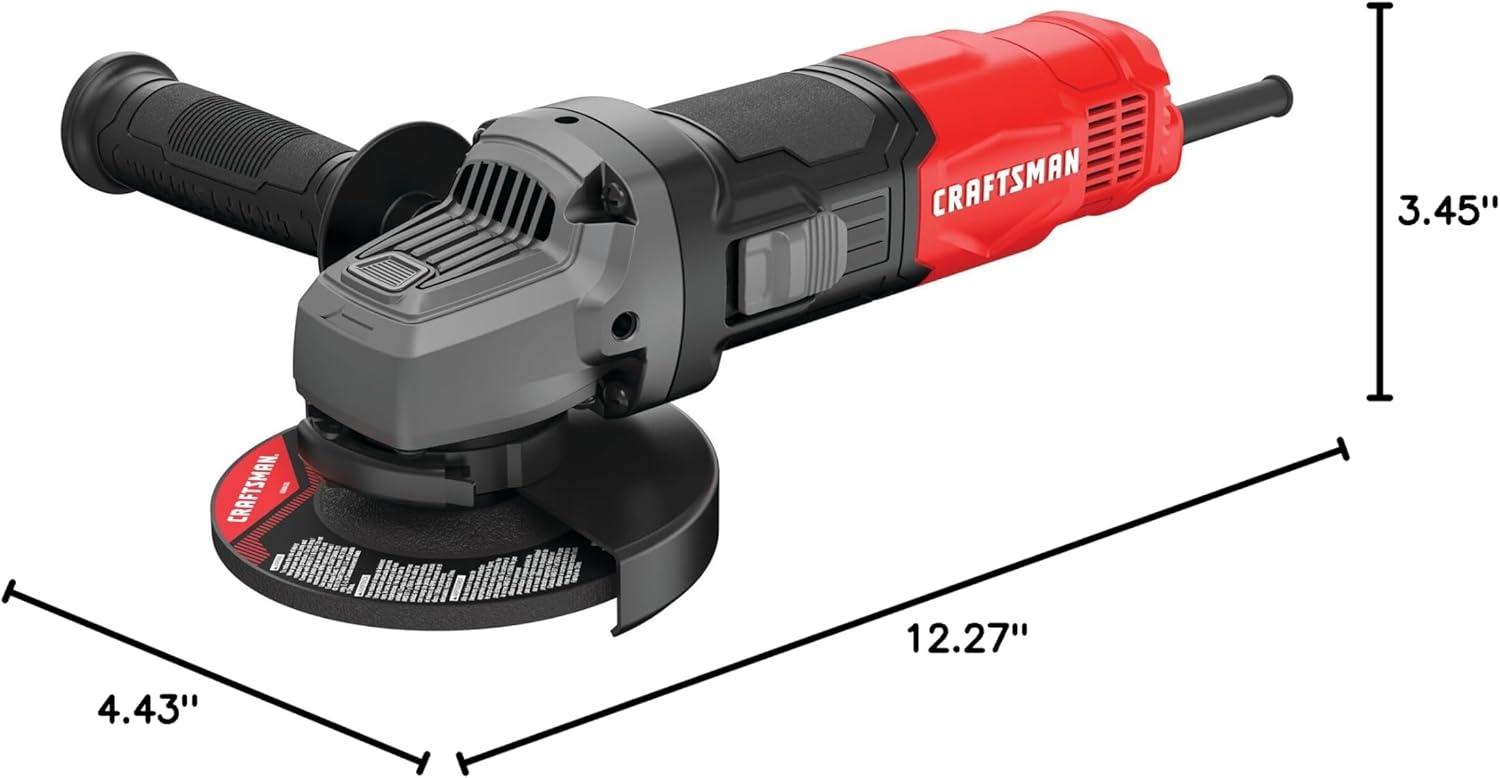 image:imageCRAFTSMAN Small Angle Grinder Tool 412 inch 6 Amp 12000 RPM Corded CMEG100