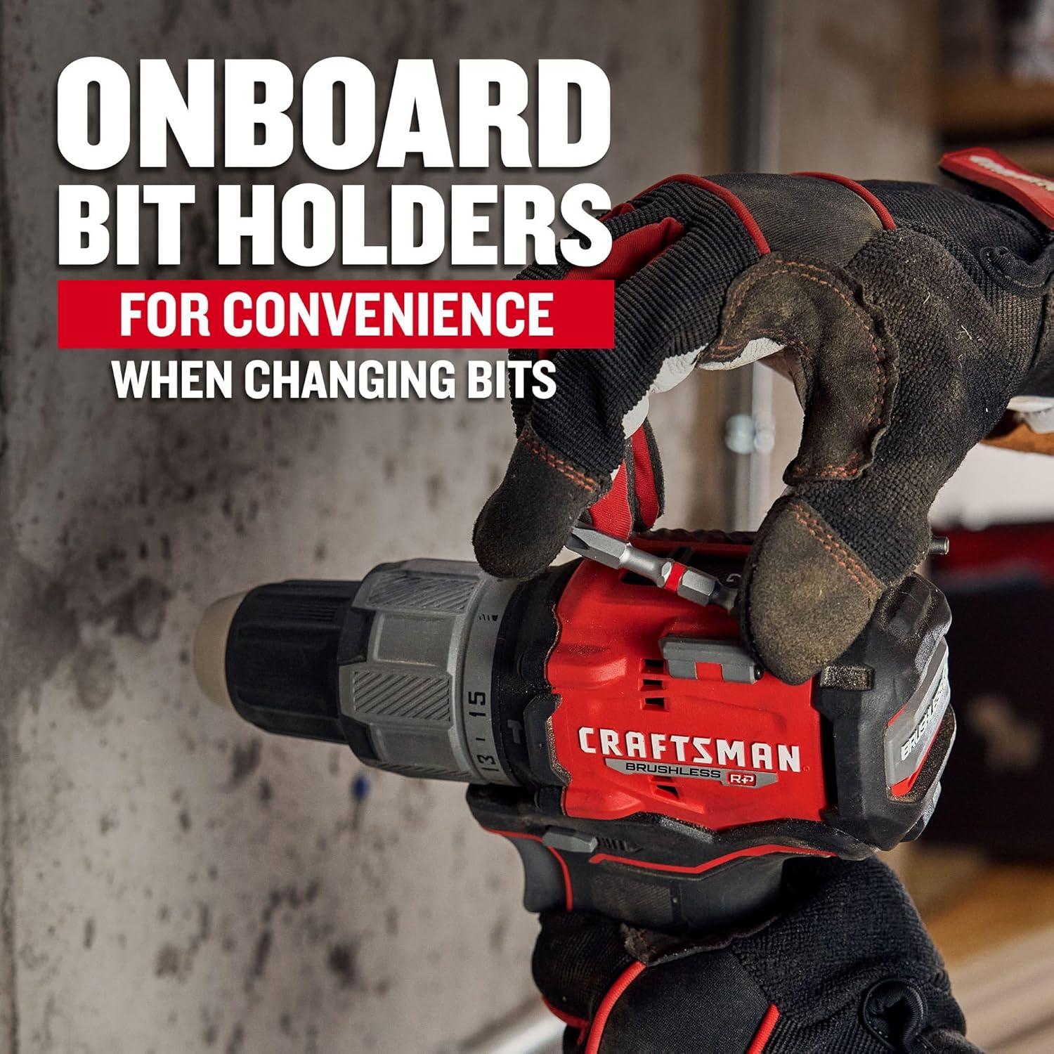 image:imageCRAFTSMAN V20 12 Inch Cordless Hammer Drill Bare Tool Only CMCD726B