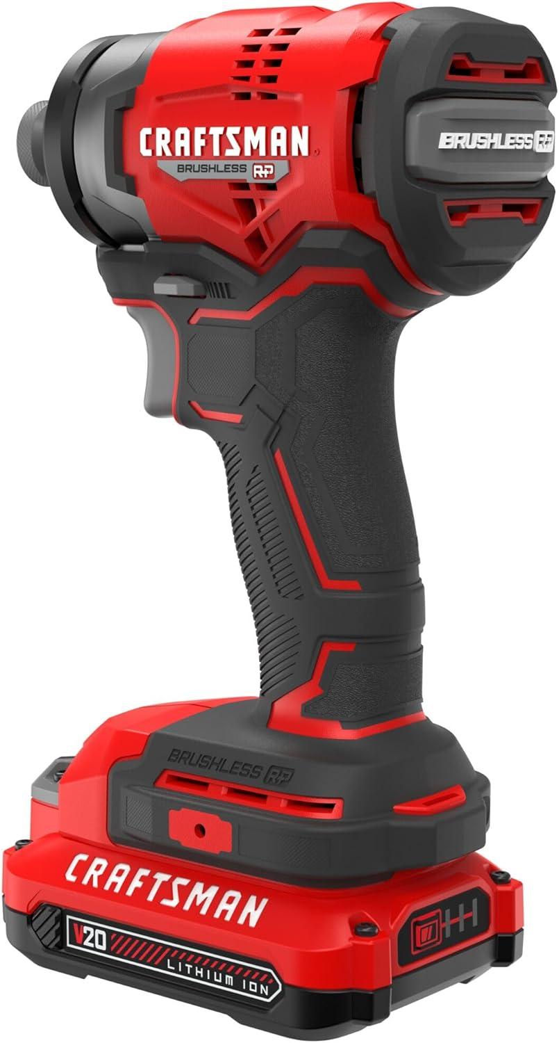 image:imageCRAFTSMAN V20 14 Inch Cordless Impact Driver Kit with Battery and Charger CMCF813C1