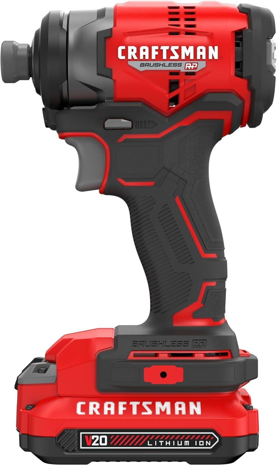 image:imageCRAFTSMAN V20 14 Inch Cordless Impact Driver Kit with Battery and Charger CMCF813C1