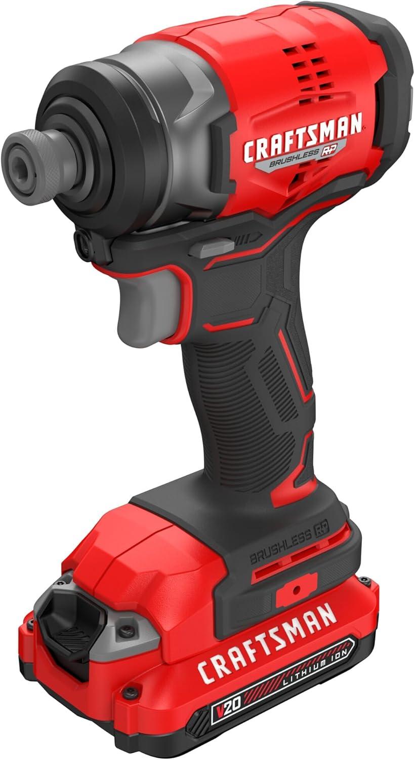 image:imageCRAFTSMAN V20 14 Inch Cordless Impact Driver Kit with Battery and Charger CMCF813C1