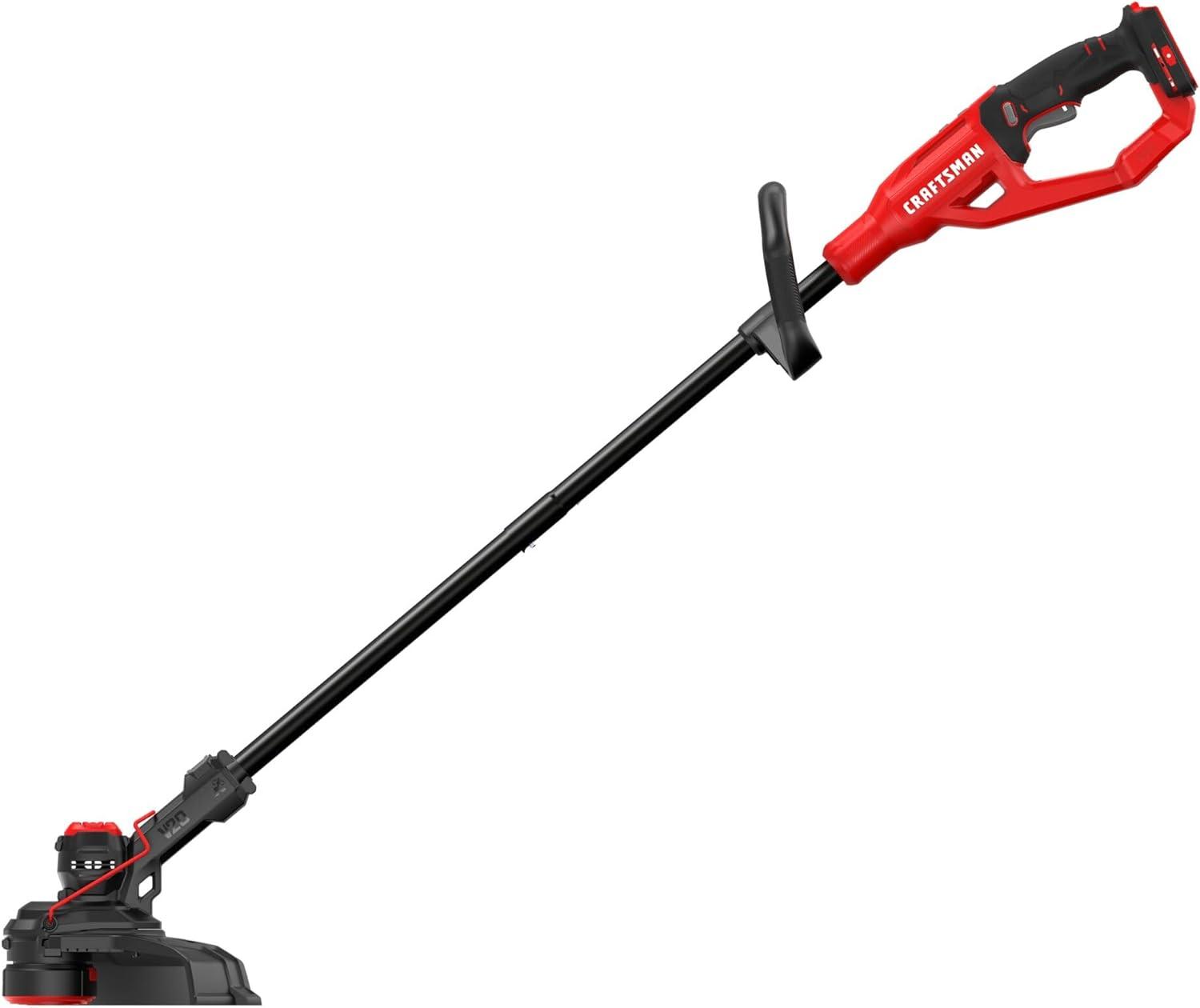 image:imageCRAFTSMAN V20 2 in 1 String Trimmer and Lawn Edger 13 in Cordless Weed Eater with Up to 63 Minutes Runtime Easy Handling Tool Only CMCST901B