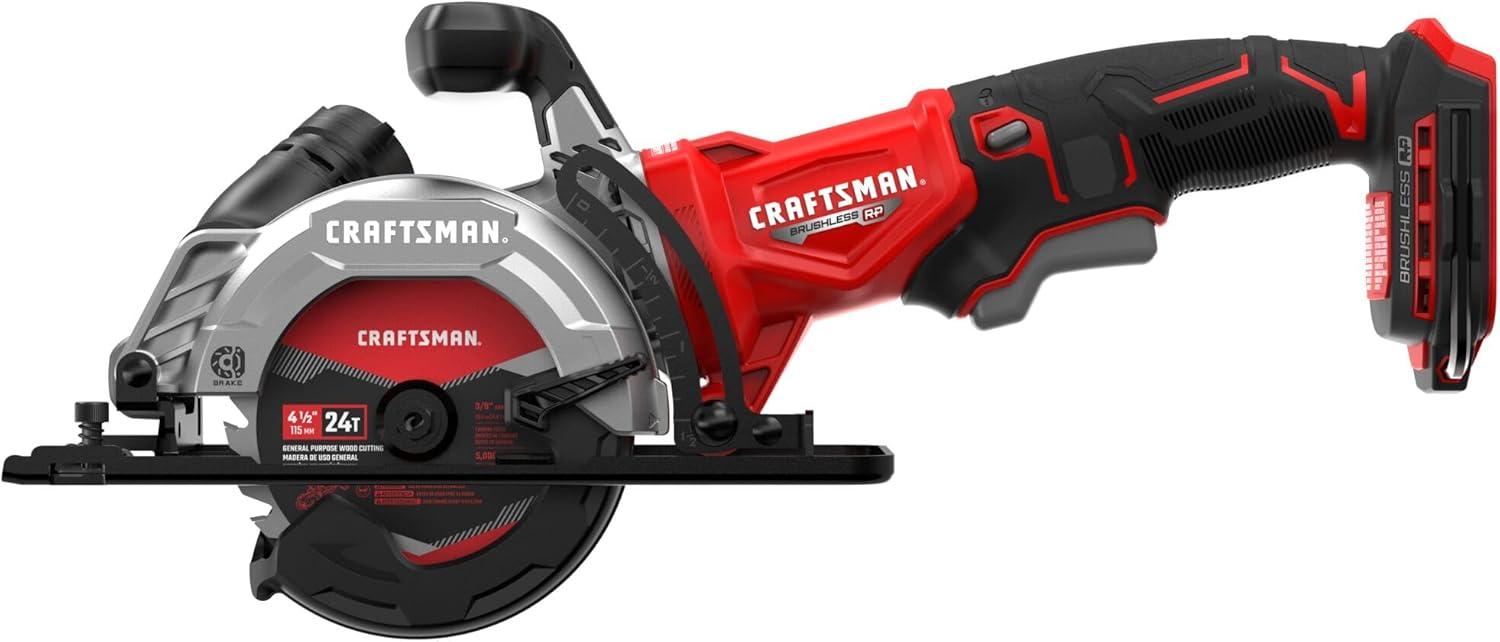 image:imageCRAFTSMAN V20 412 Inch Cordless Circular Saw Bare Tool Only CMCS405B