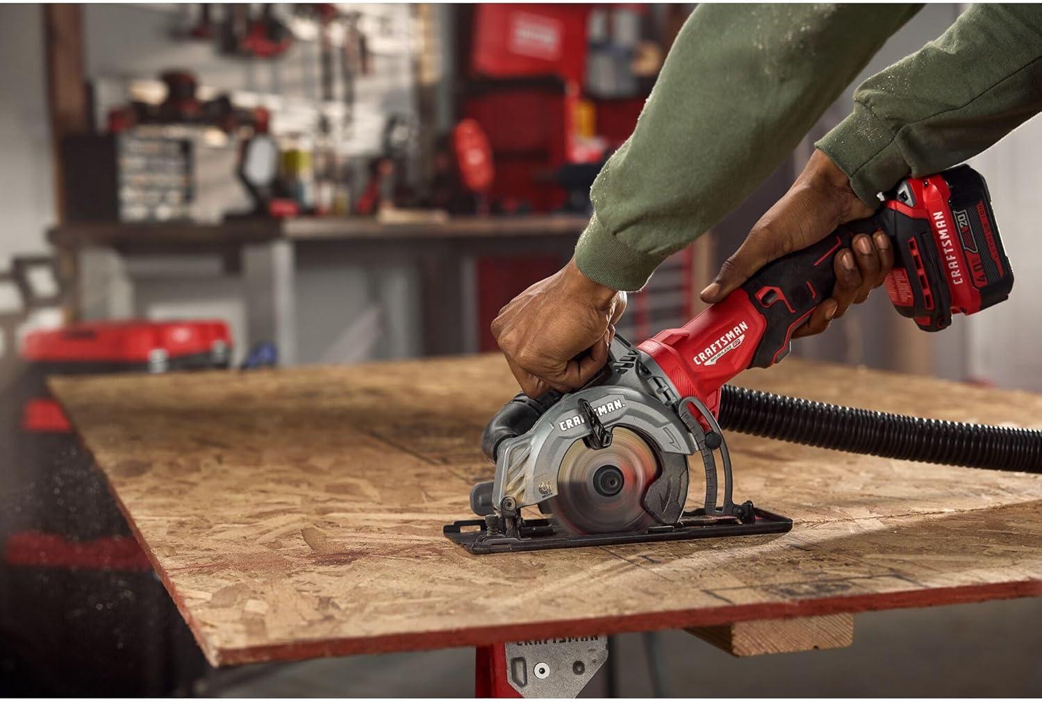 image:imageCRAFTSMAN V20 412 Inch Cordless Circular Saw Bare Tool Only CMCS405B