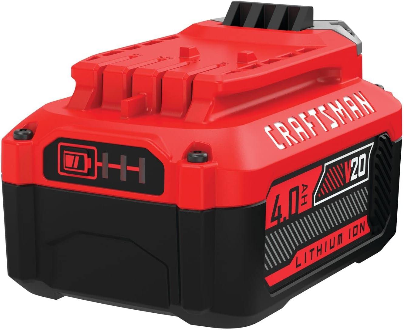 image:imageCRAFTSMAN V20 4Ah Lithium Ion Power Tool Battery 2Pack CMCB20422 Batteries