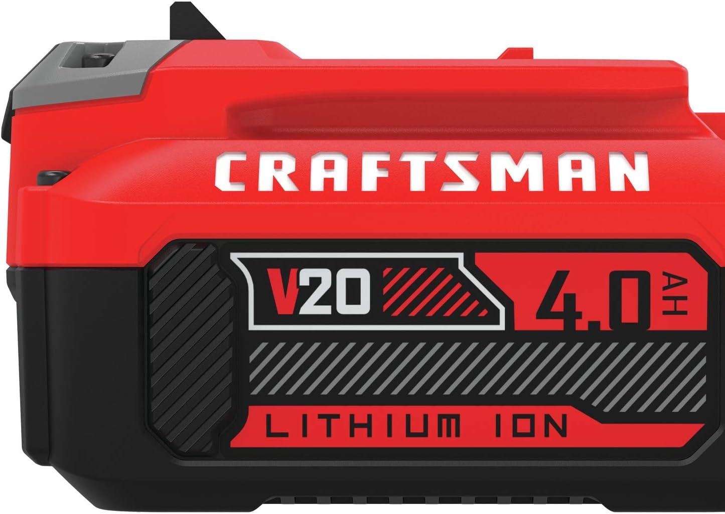 image:imageCRAFTSMAN V20 4Ah Lithium Ion Power Tool Battery 2Pack CMCB2042Single Battery