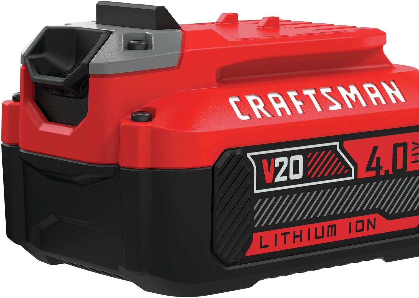 image:imageCRAFTSMAN V20 4Ah Lithium Ion Power Tool Battery 2Pack CMCB2042Single Battery