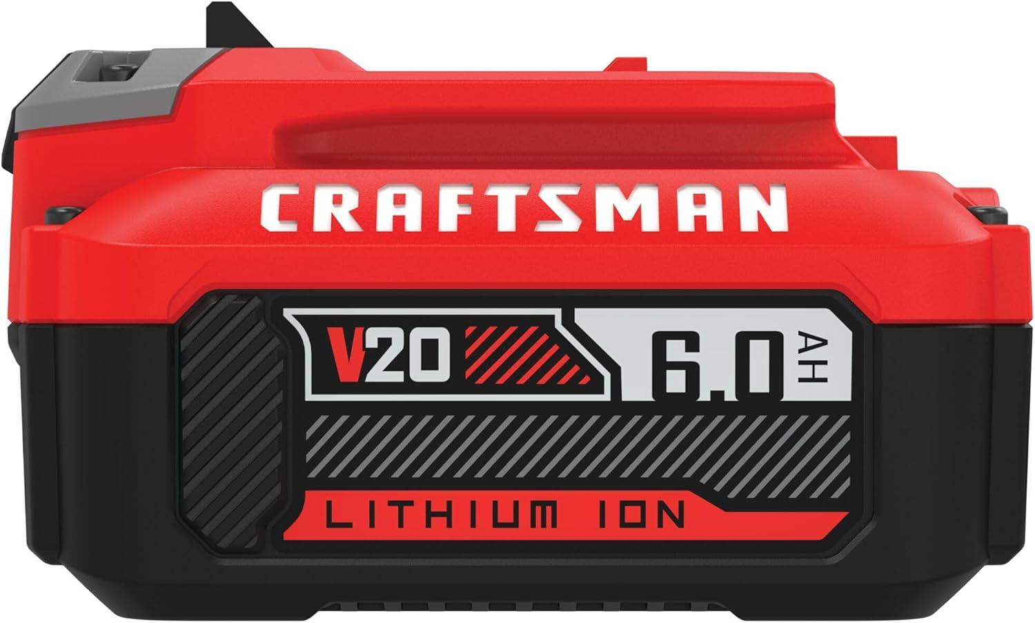 image:imageCRAFTSMAN V20 6Ah Lithium Ion Power Tool Battery CMCB206