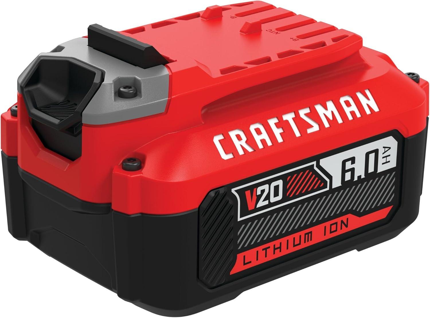 image:imageCRAFTSMAN V20 6Ah Lithium Ion Power Tool Battery CMCB206