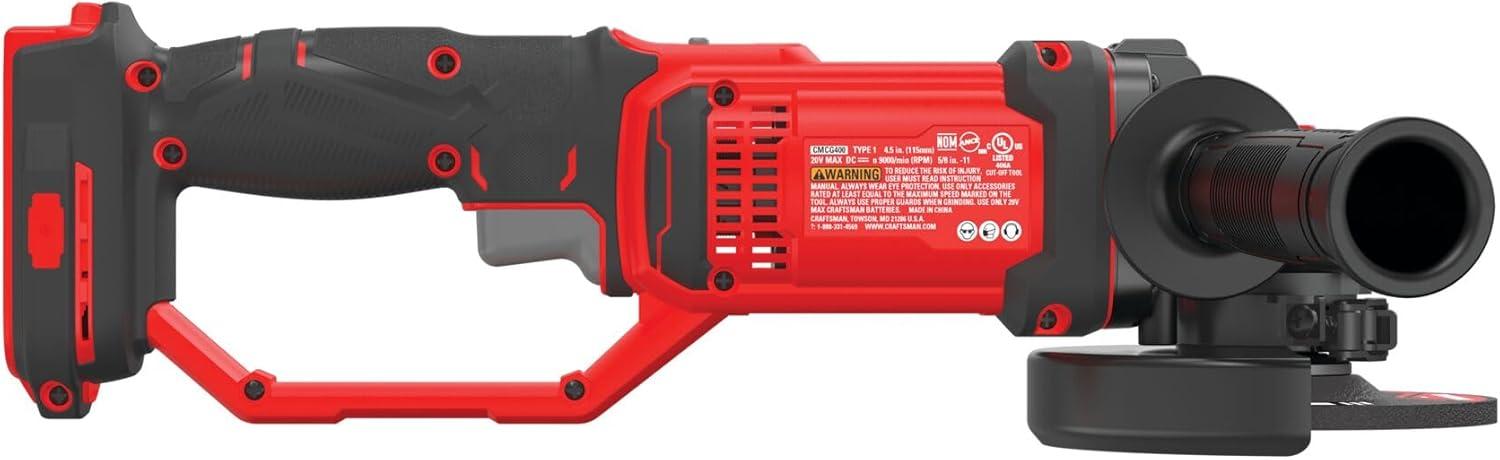 image:imageCRAFTSMAN V20 Angle Grinder Small 412Inch Tool Only CMCG400B
