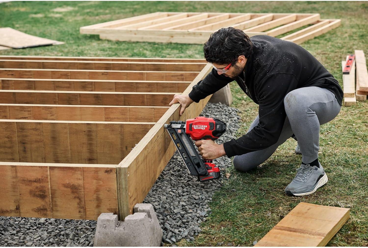 image:imageCRAFTSMAN V20 Brushless Cordless 30 Framing Nailer Tool Only CMCN630PTB