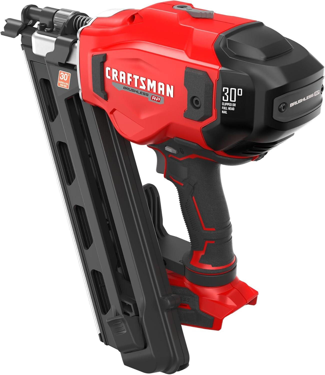 image:imageCRAFTSMAN V20 Brushless Cordless 30 Framing Nailer Tool Only CMCN630PTB
