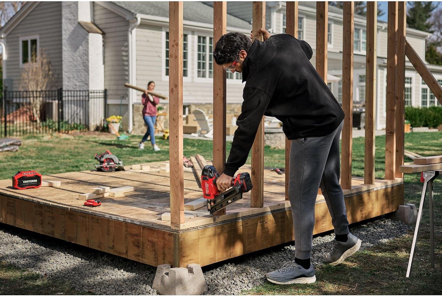 image:imageCRAFTSMAN V20 Brushless Cordless 30 Framing Nailer Tool Only CMCN630PTB