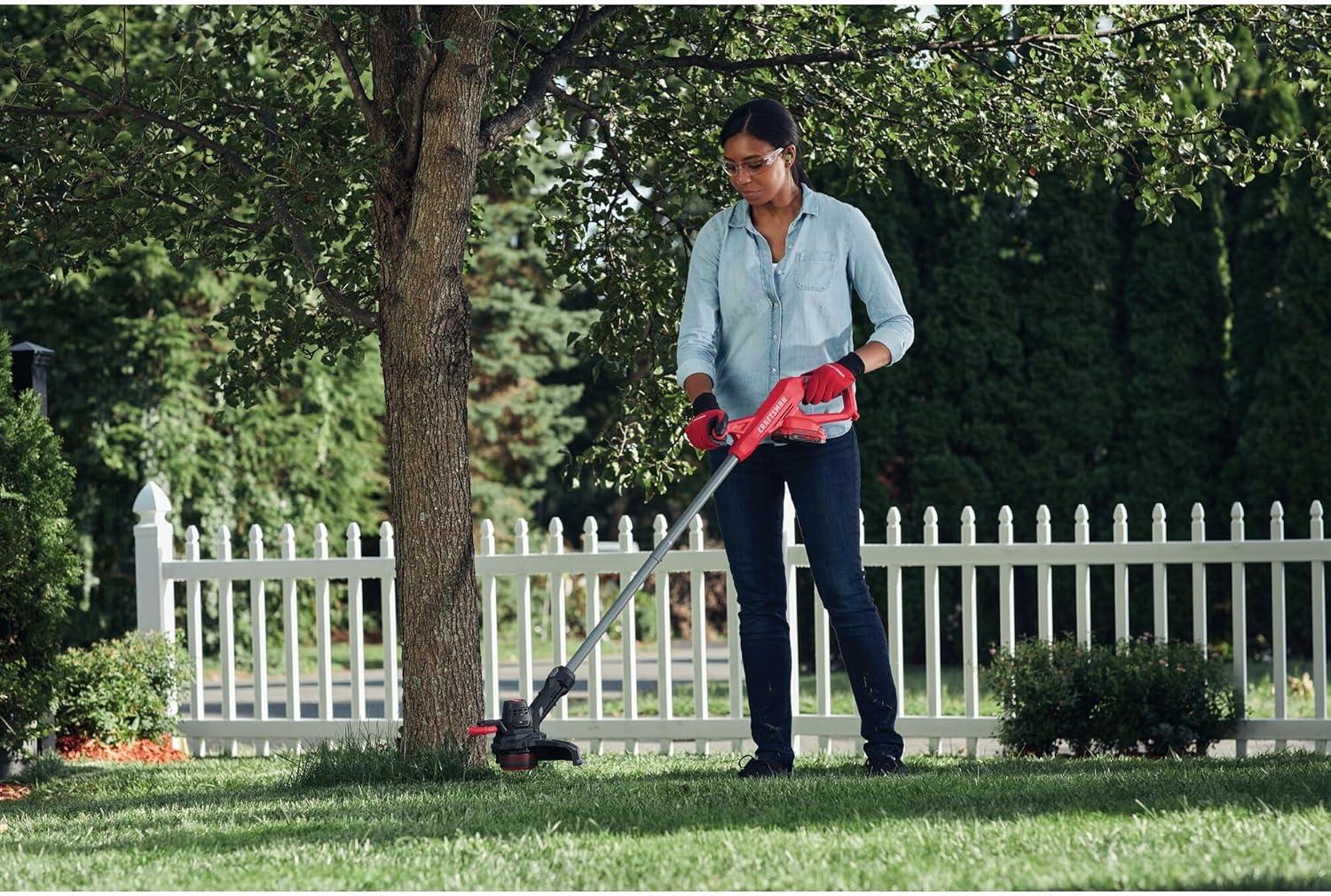 image:imageCRAFTSMAN V20 Cordless 10 in WEEDWACKER String Trimmer and Edger Kit with 20 Ah Battery and Charger CMCST915D1