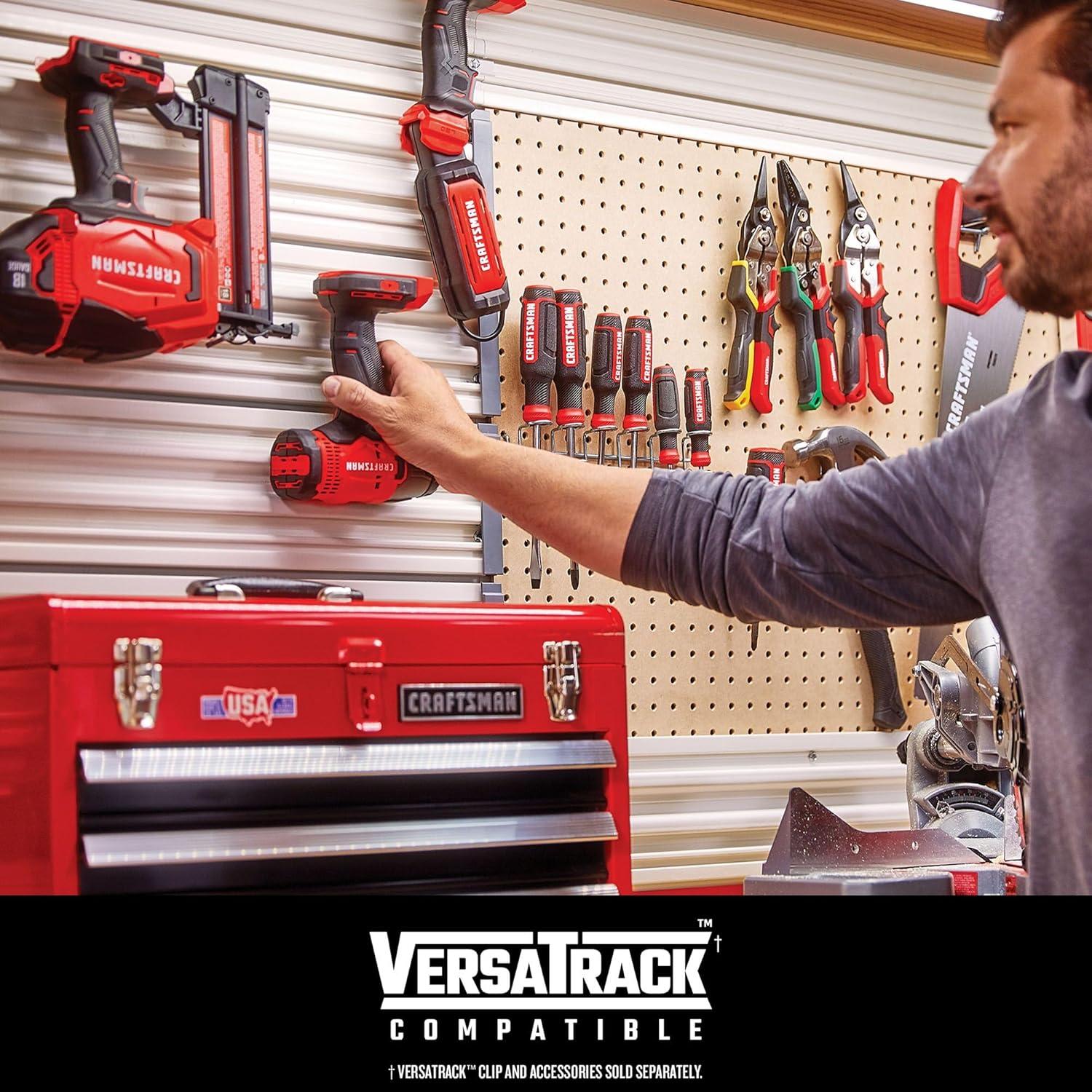 image:imageCRAFTSMAN V20 Cordless 4Tool Power Tool Combo Kit with 2 Batteries and Charger CMCK400D2