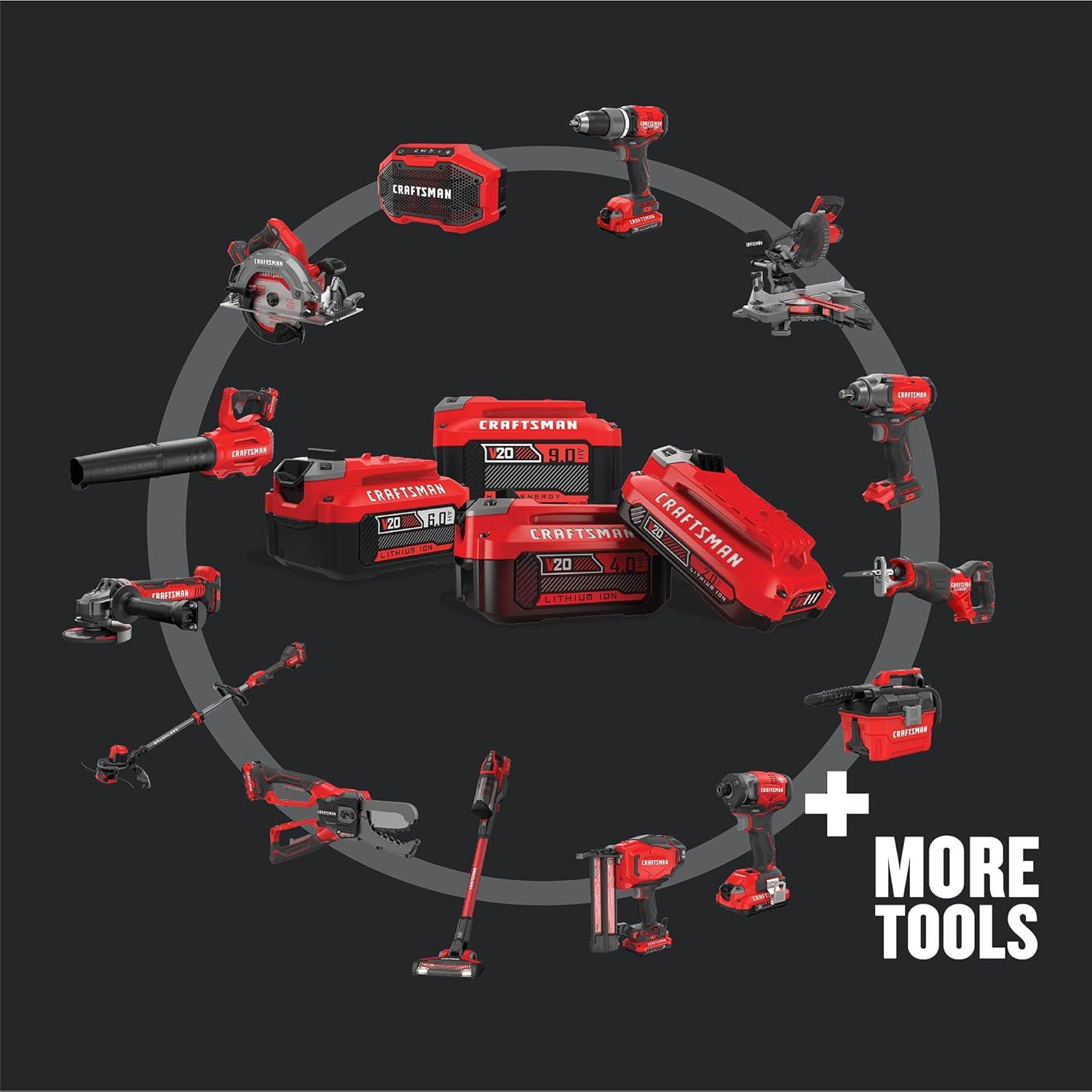image:imageCRAFTSMAN V20 Cordless Angle Grinder 412 inch Bare Tool Only CMCG451B