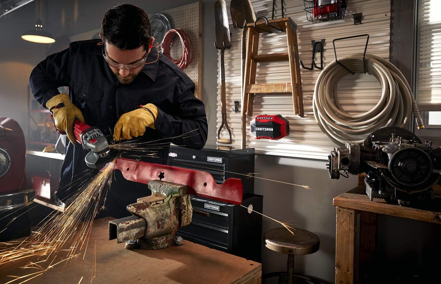 image:imageCRAFTSMAN V20 Cordless Angle Grinder Tool Kit 412 inch Battery and Charger Included CMCG400M1Tool Battery Charger