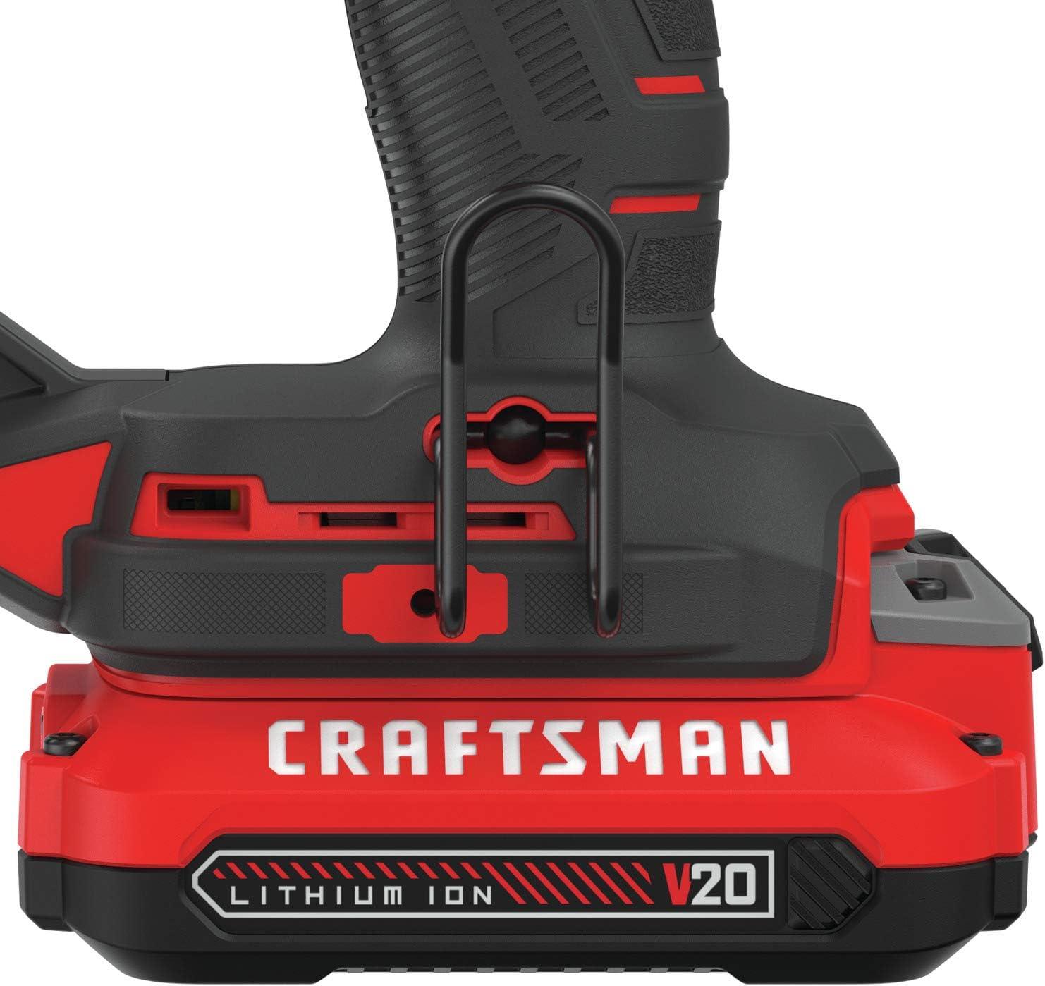 image:imageCRAFTSMAN V20 Cordless Brad Nailer 18 Gauge Nail Gun with Battery and Charger CMCN618C118GA Brad Nailer Kit