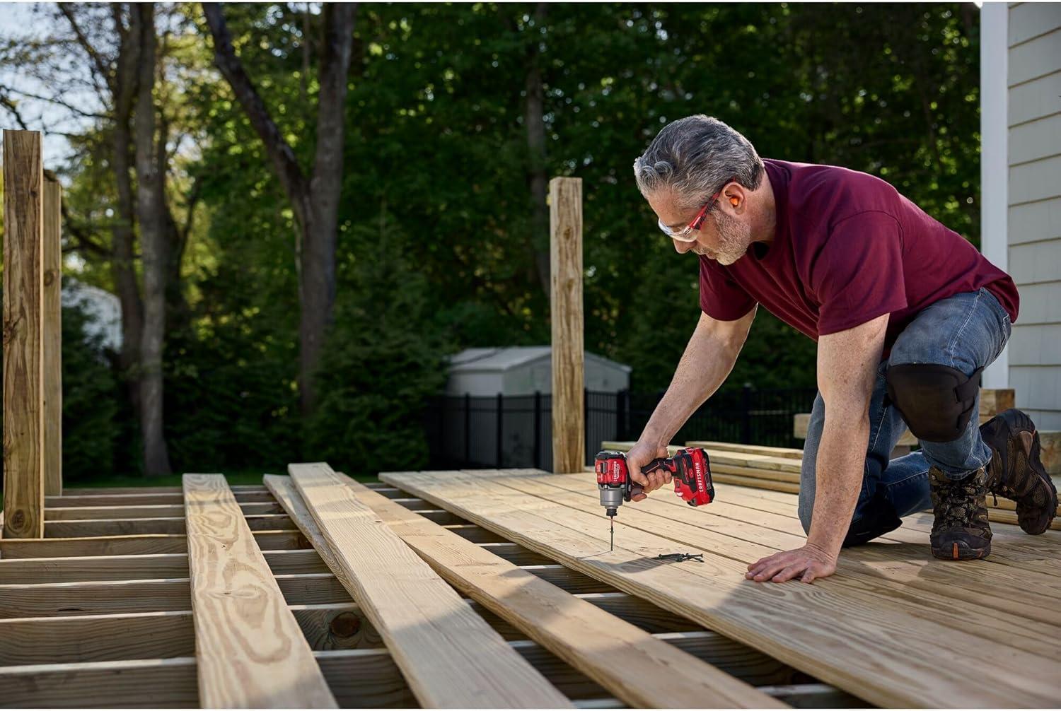 image:imageCRAFTSMAN V20 Cordless Brushless Impact Driver Set 14 Impact Driver Includes 2 Batteries and Charger CMCF830D2