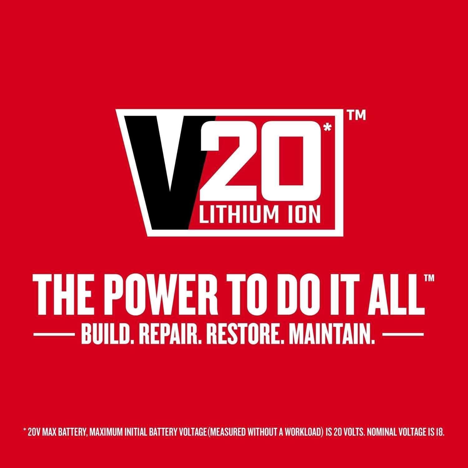image:imageCRAFTSMAN V20 Cordless Hammer Drill Kit 12 inch 2 Batteries and Charger Included CMCD711C2Hammer Drill Kit Only