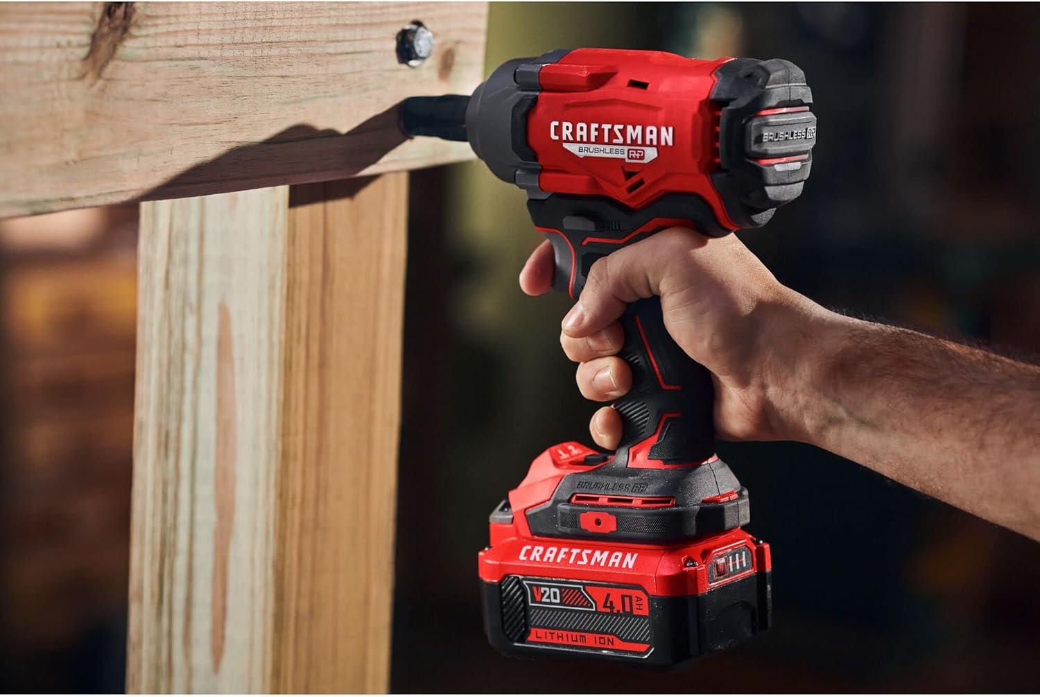 image:imageCRAFTSMAN V20 Cordless Impact Wrench 12 inch Bare Tool Only CMCF921B