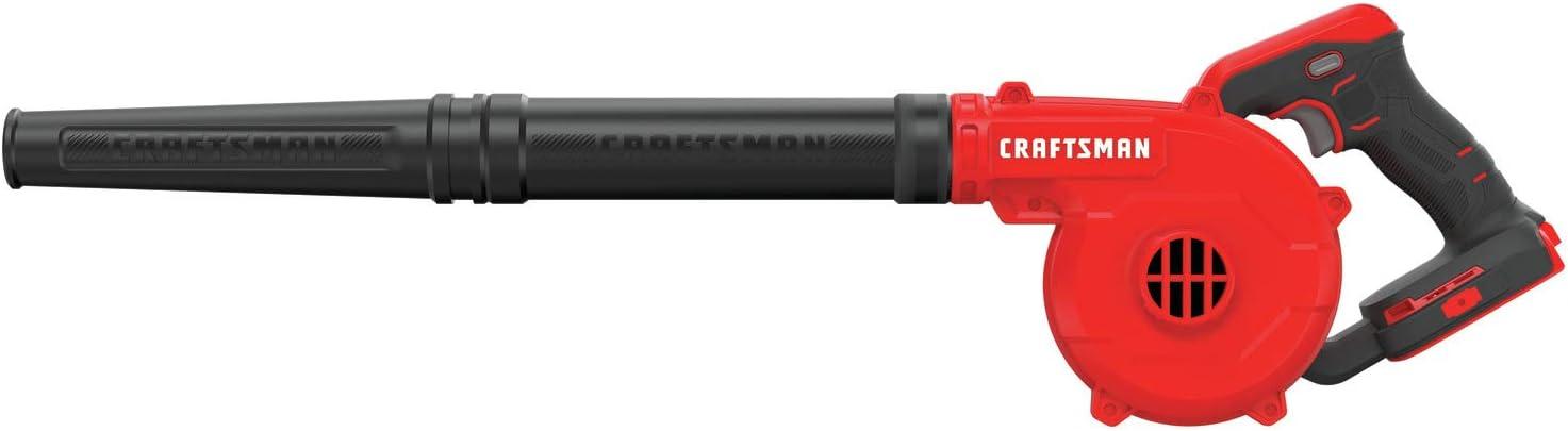 image:imageCRAFTSMAN V20 Cordless Leaf Blower 125 mph Bare Tool Only CMCBL0100BBlower Only