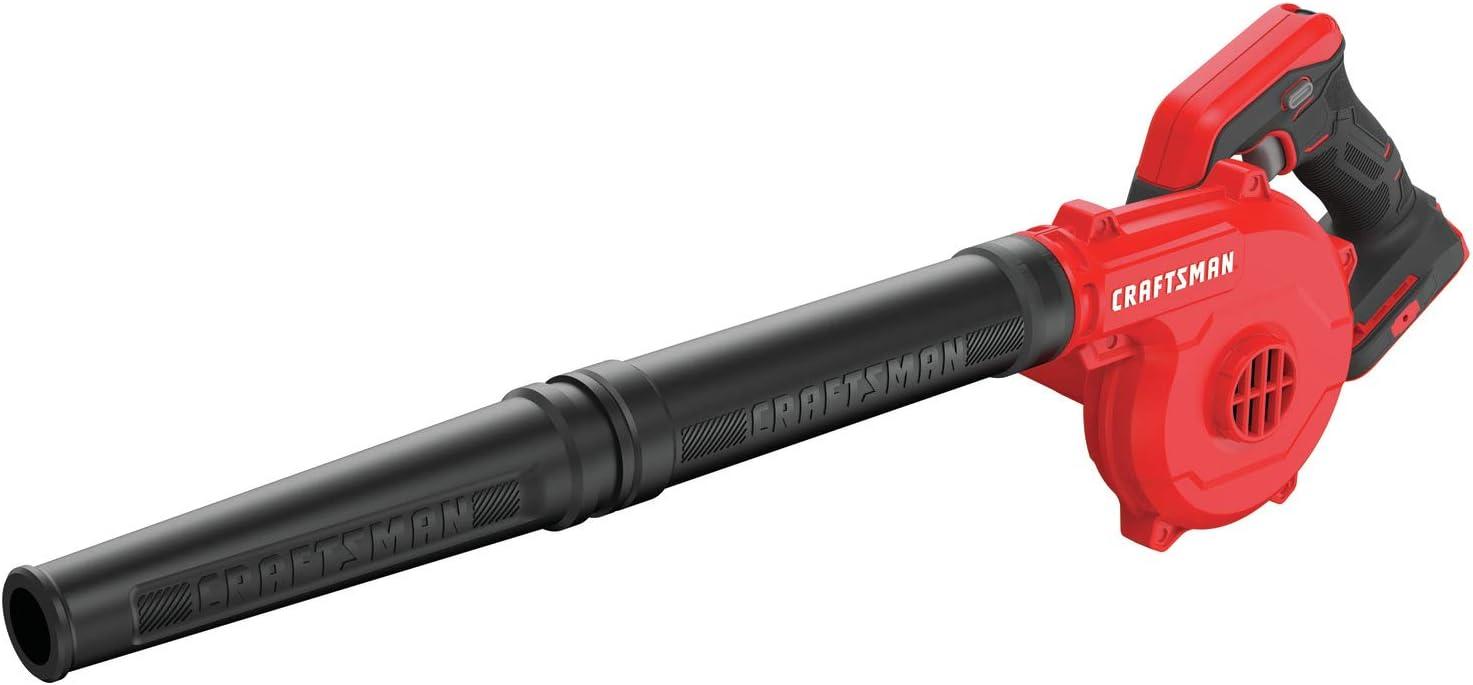 image:imageCRAFTSMAN V20 Cordless Leaf Blower 125 mph Bare Tool Only CMCBL0100BBlower Only