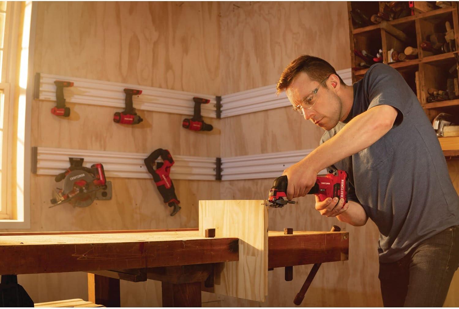 image:imageCRAFTSMAN V20 Cordless Oscillating Tool Kit MultiTool with Blades Sand Paper Battery and Charger Included CMCE501D1