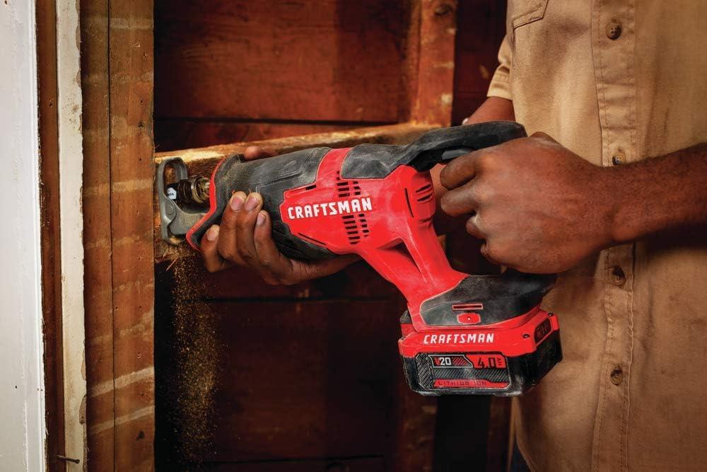 image:imageCRAFTSMAN V20 Cordless Reciprocating Saw Kit 3000 RPM 145 inch Battery and Charger Included CMCS300M1Reciprocating Saw Kit