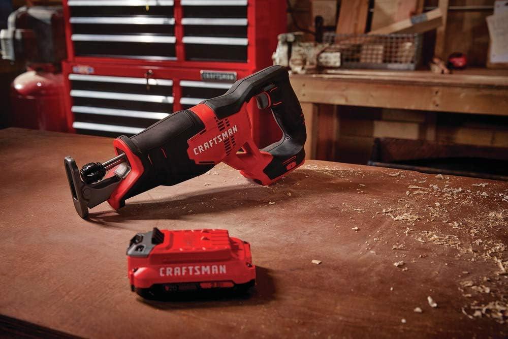 image:imageCRAFTSMAN V20 Cordless Reciprocating Saw Kit 3000 RPM 145 inch Battery and Charger Included CMCS300M1Reciprocating Saw Kit