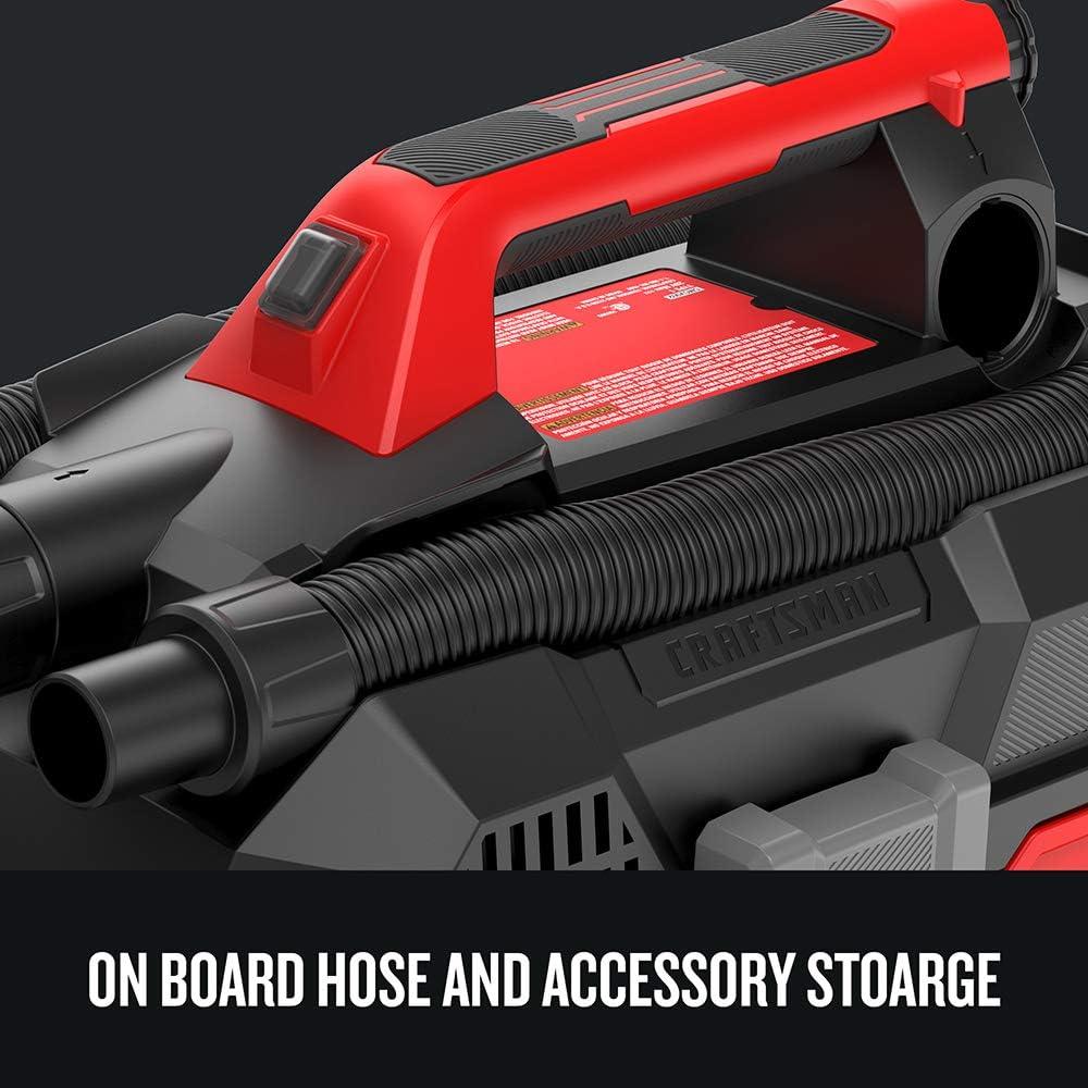 image:imageCRAFTSMAN V20 Cordless Vacuum Cleaner Shop Vac WetDry 2 Gallon 7ft Hose Bare Tool Only CMCV002BWetDry Vac Tool Only