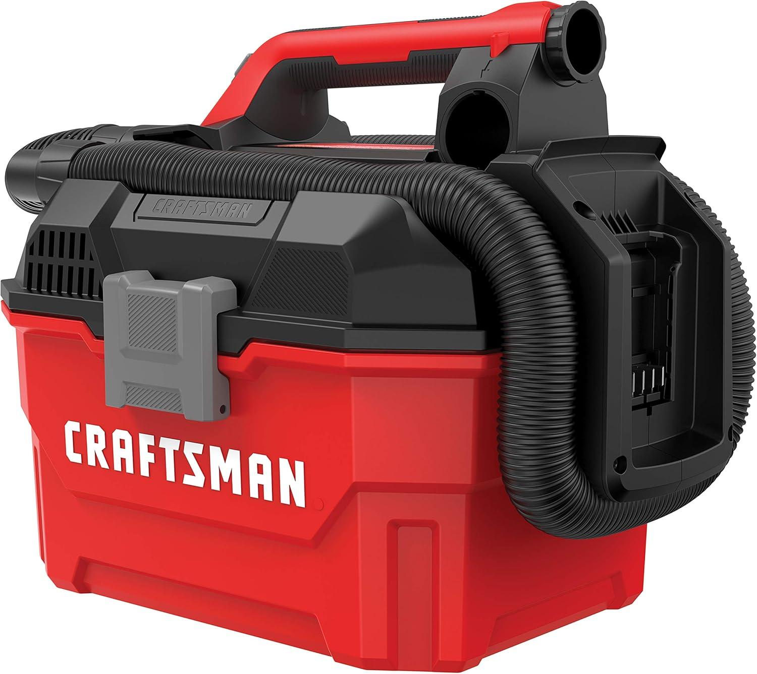 image:imageCRAFTSMAN V20 Cordless Vacuum Cleaner Shop Vac WetDry 2 Gallon 7ft Hose Bare Tool Only CMCV002BWetDry Vac Tool Only